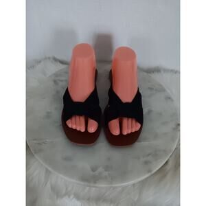Wonderfly Garland Womens Size 6 Slide Slip On Sandals Black Fabric